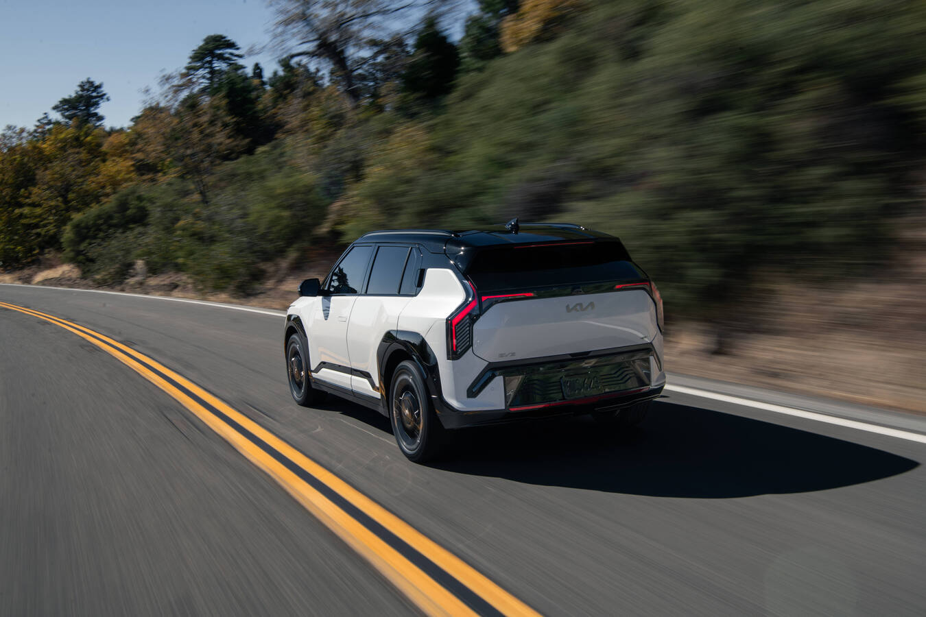 2027 Kia EV3, official Kia press photography, driving shot 9.