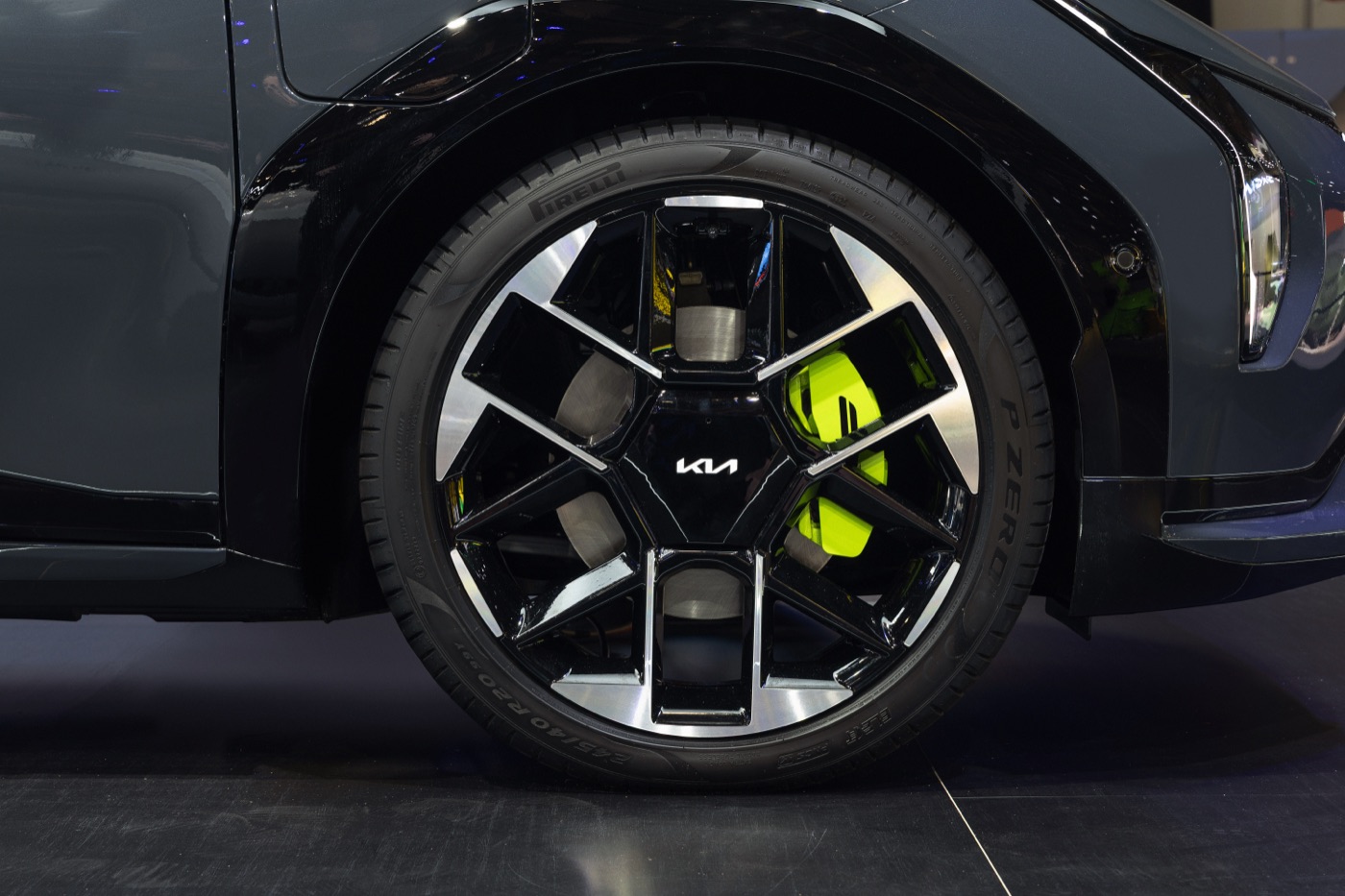 Kia EV4 GT exterior, official Kia press photography, motor show static shot 5.