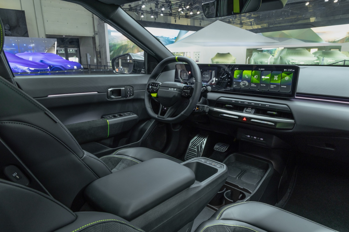 Kia EV4 interior, official Kia press photography, cabin detail 1.