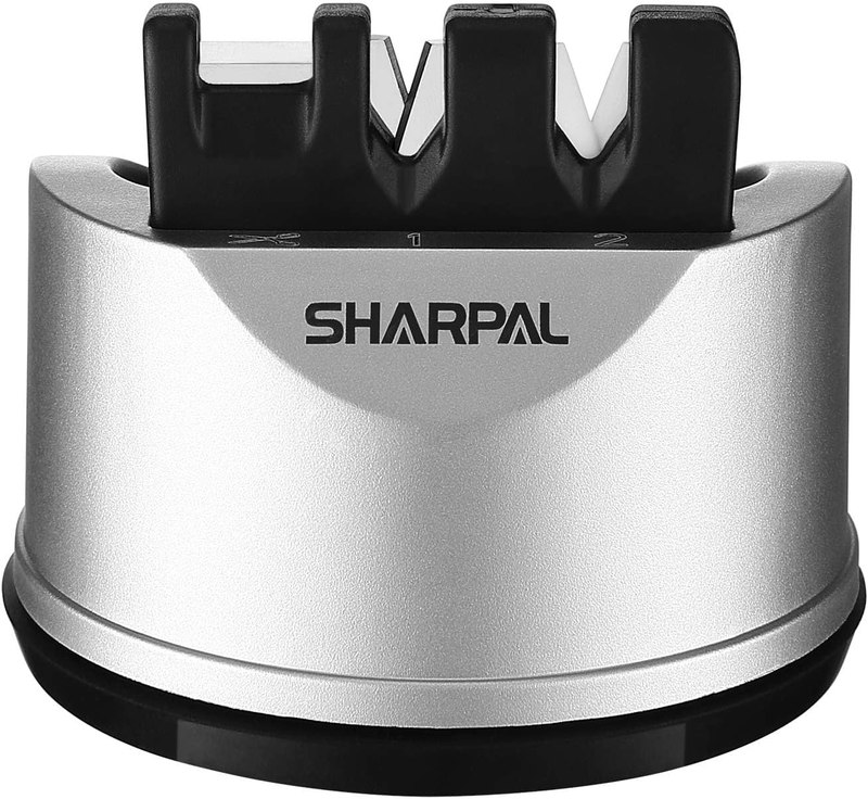 SHARPAL 191H Knife Scissors Sharpener | Repairs, Restores & Sharpens, Straight, Serrated & Kitchen Knives, Versatile Sharpening Tool for Blades, Gifts for Home Cooks