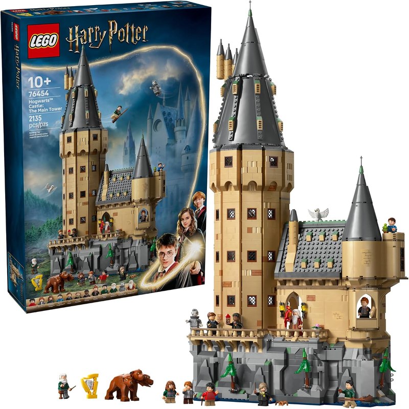 LEGO Harry Potter Hogwarts Castle: The Main Tower - Building Set for Boys and Girls, Ages 10+ - 12 Collectible Minifigures Including Harry Potter & Dumbledore - Gift Idea for Birthdays - 76454