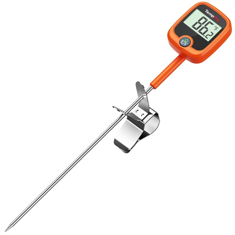 TempPro TempDip 1 Sec Candy Thermometer Digital with Pot Clip & Large LCD