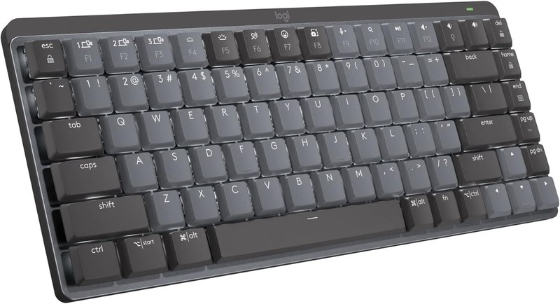 Logitech MX Mechanical Mini Wireless Illuminated Keyboard Linear Switches | Low-profile fu