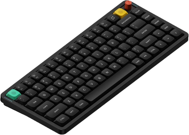 nuphy Air75 V3 Wireless Mechanical Keyboard with Multi-Function Knob | 75% Low Profile keyboard, Hot-Swap, for Mac/Windows, Support Bluetooth/2.4GHz/USB-C, Silent keyboards, RGB Backlit