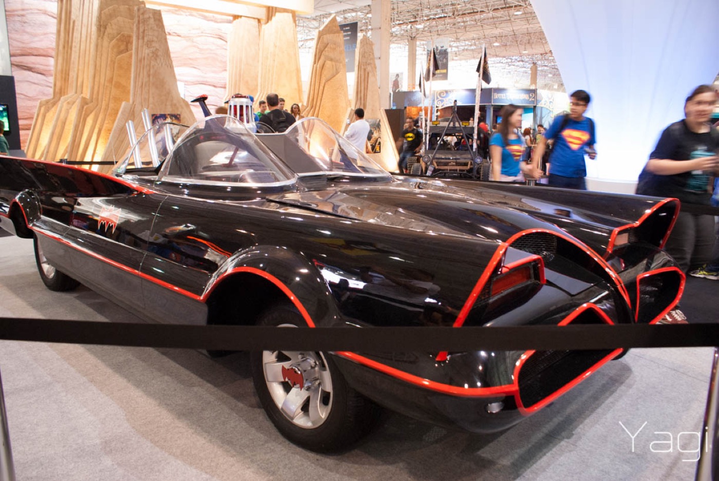 A 1966 Batmobile replica, real photograph.