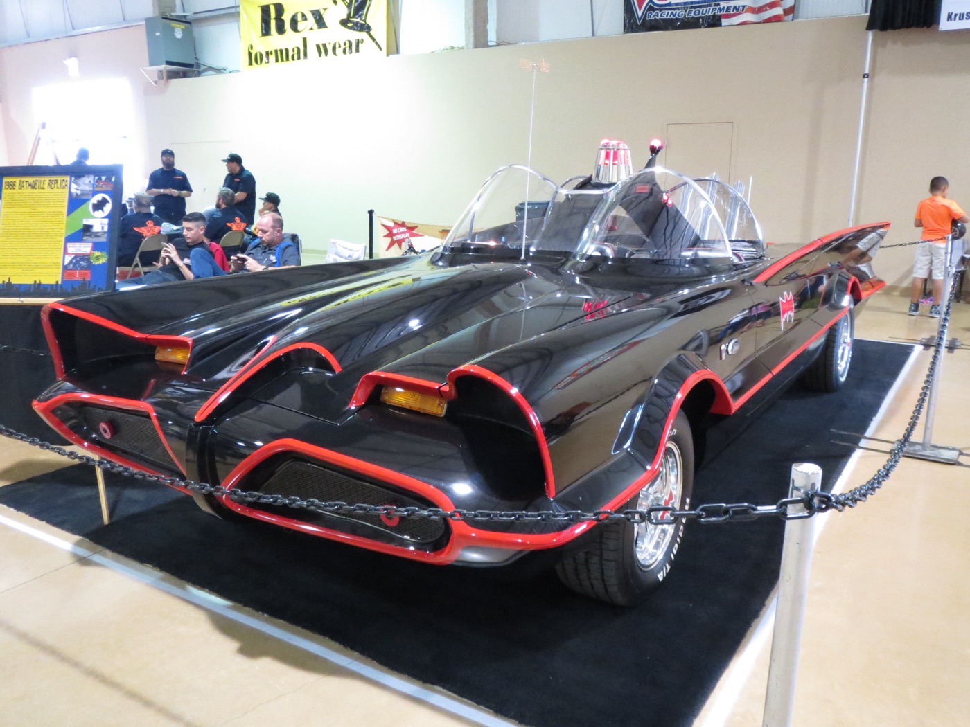 A 1966 Batmobile replica, real photograph.