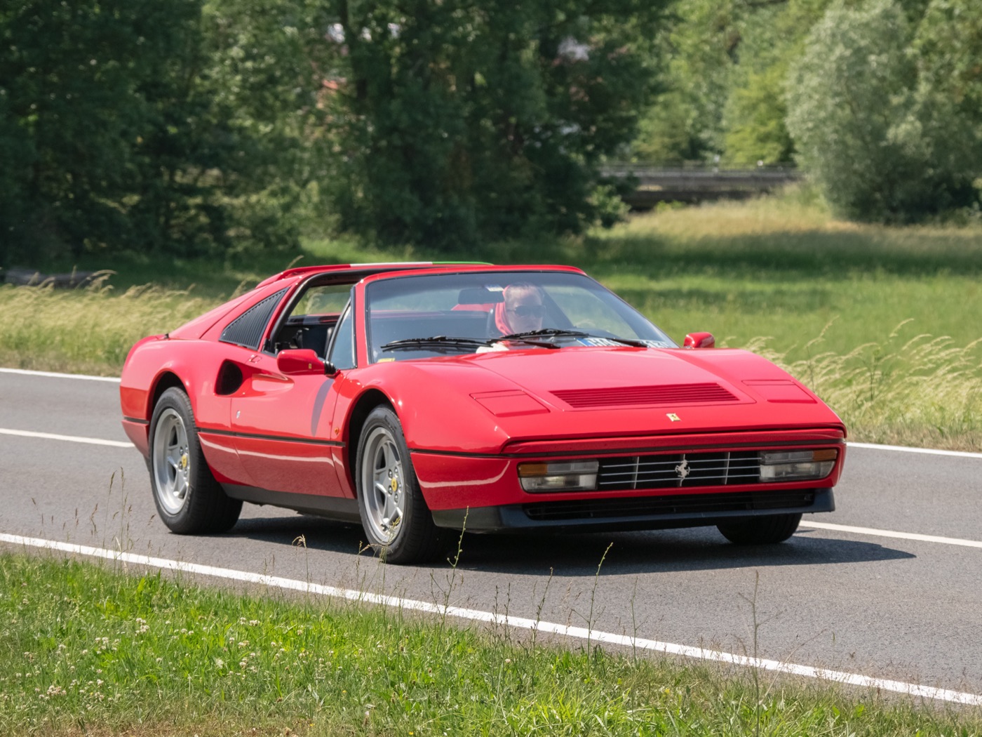 A Ferrari 308 GTS, real photograph.