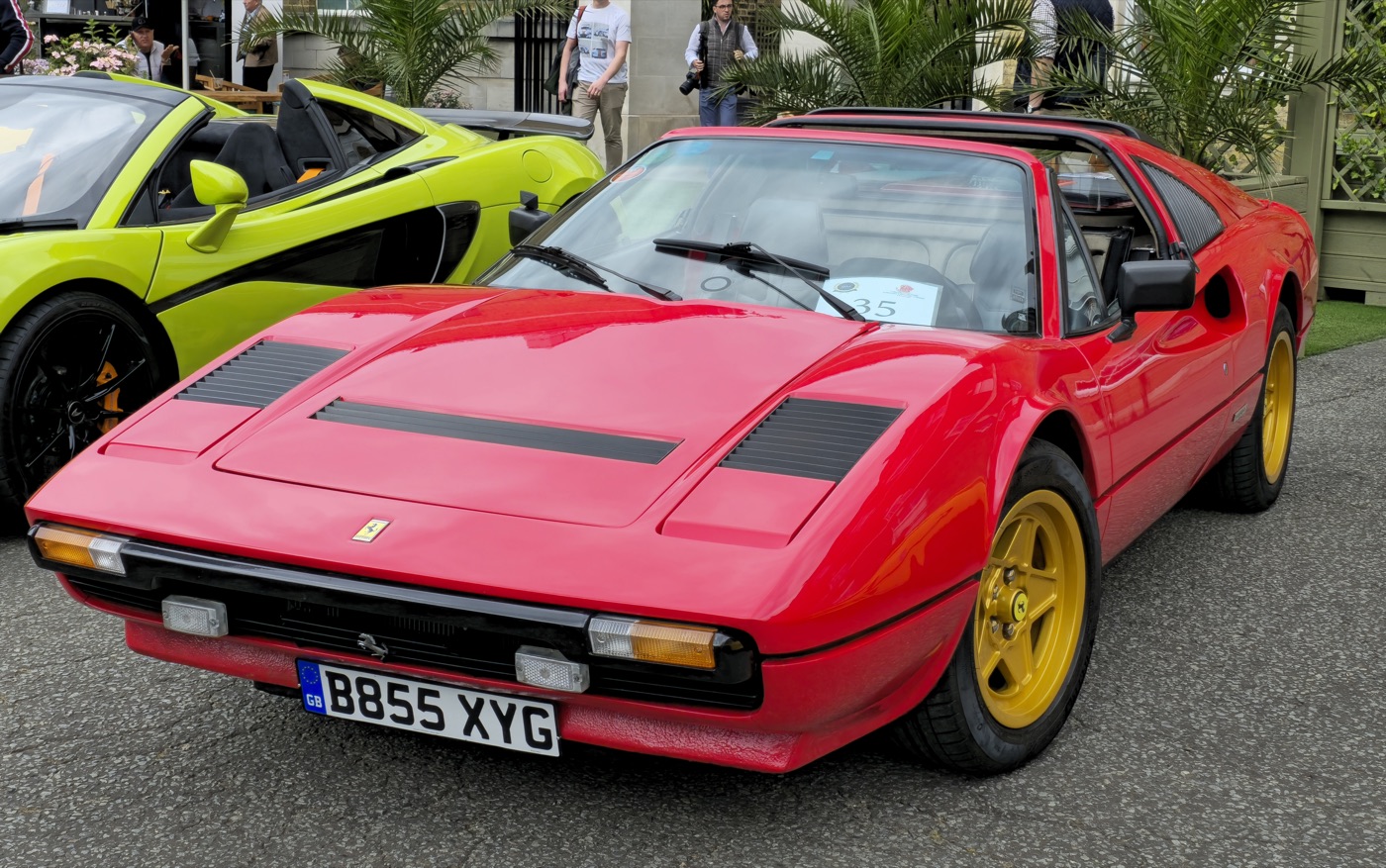 A 1984 Ferrari 308 GTS, real photograph.
