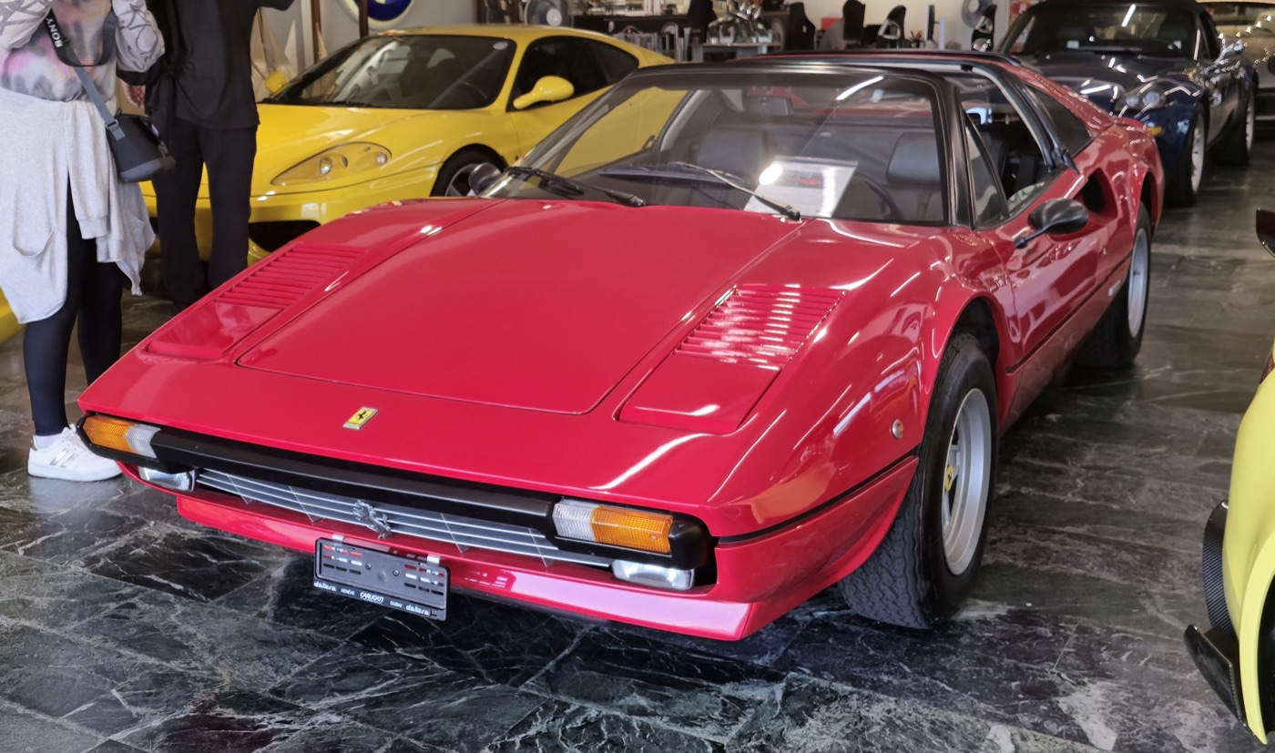 A Ferrari 308 GTS, real photograph.