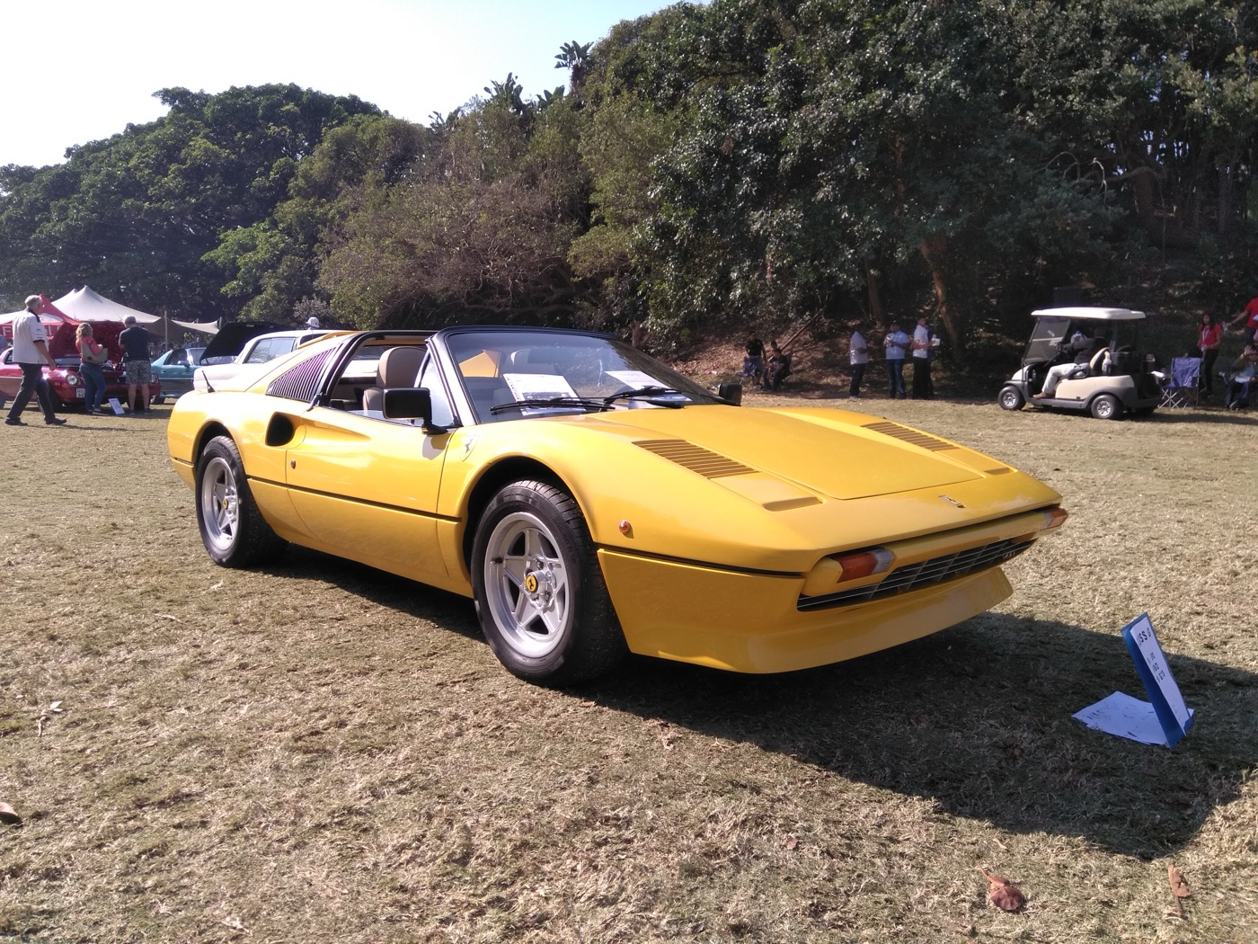 A 1980 Ferrari 308 GTS, real photograph.