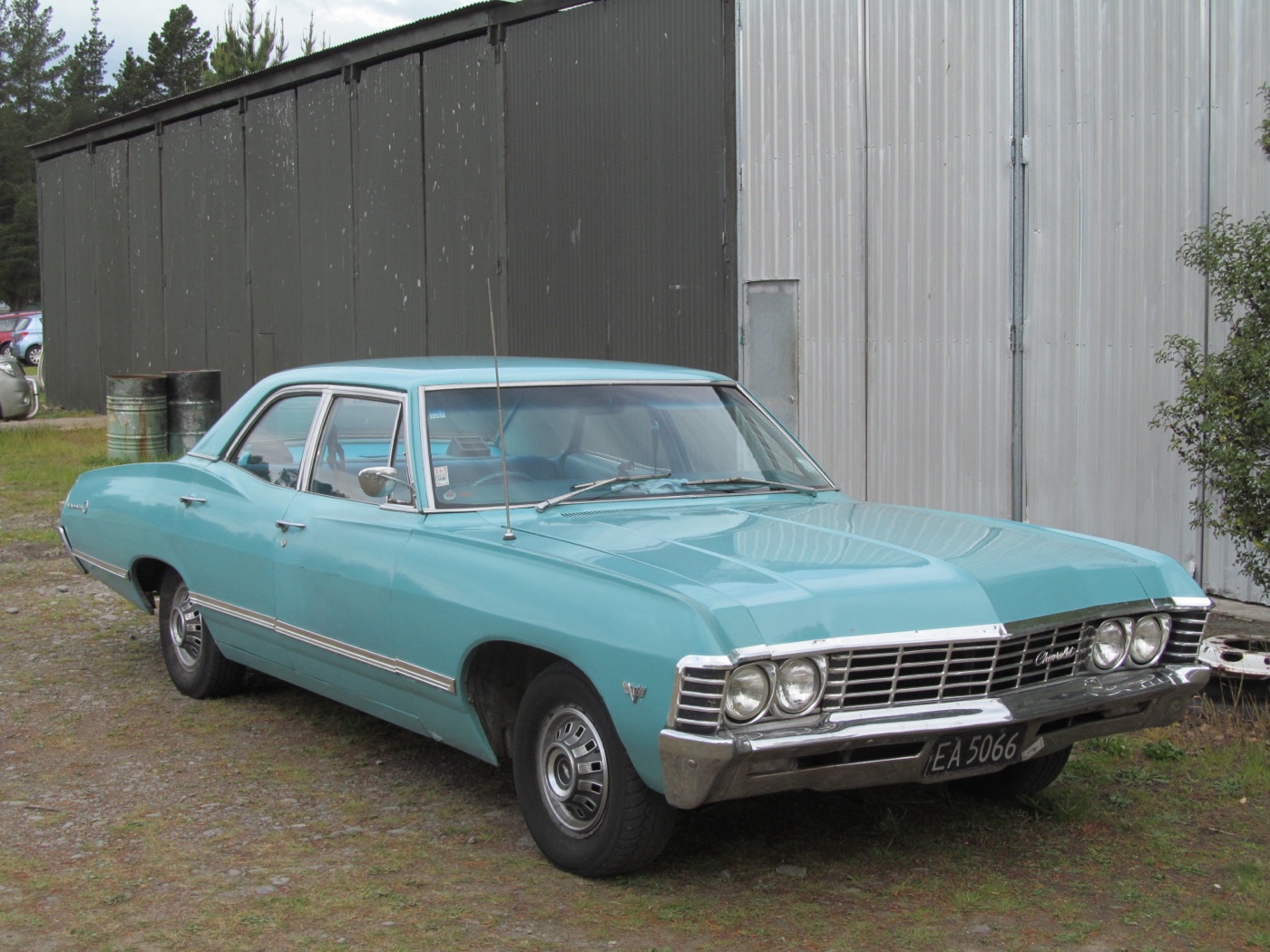 A 1967 Chevrolet Impala, real photograph.