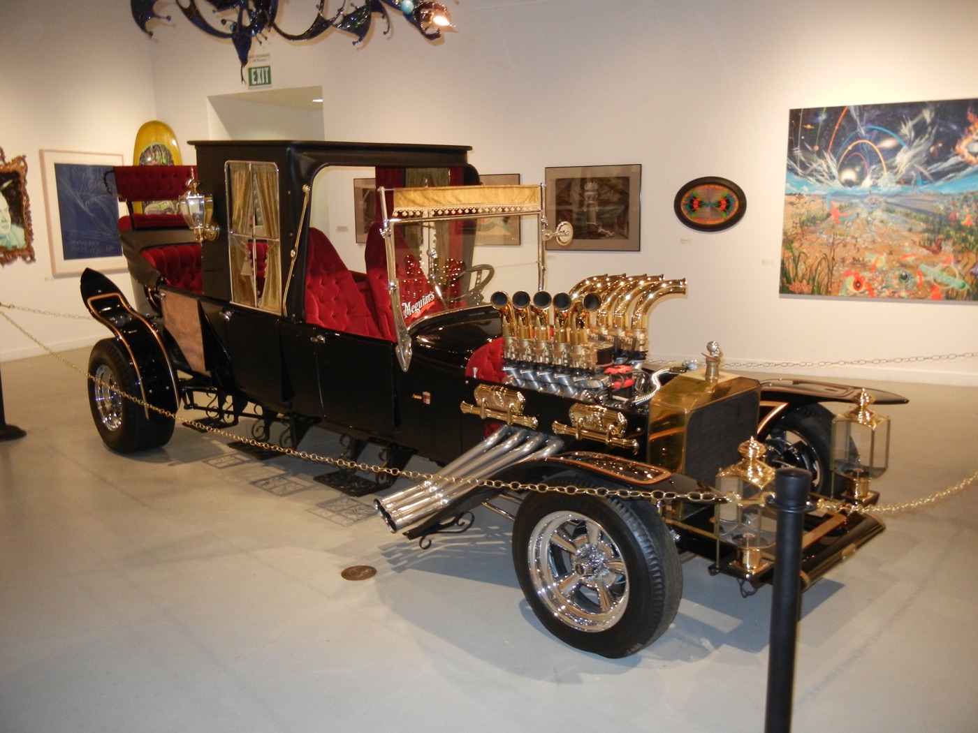 The Munster Koach, a custom car built for The Munsters TV series, real photograph.