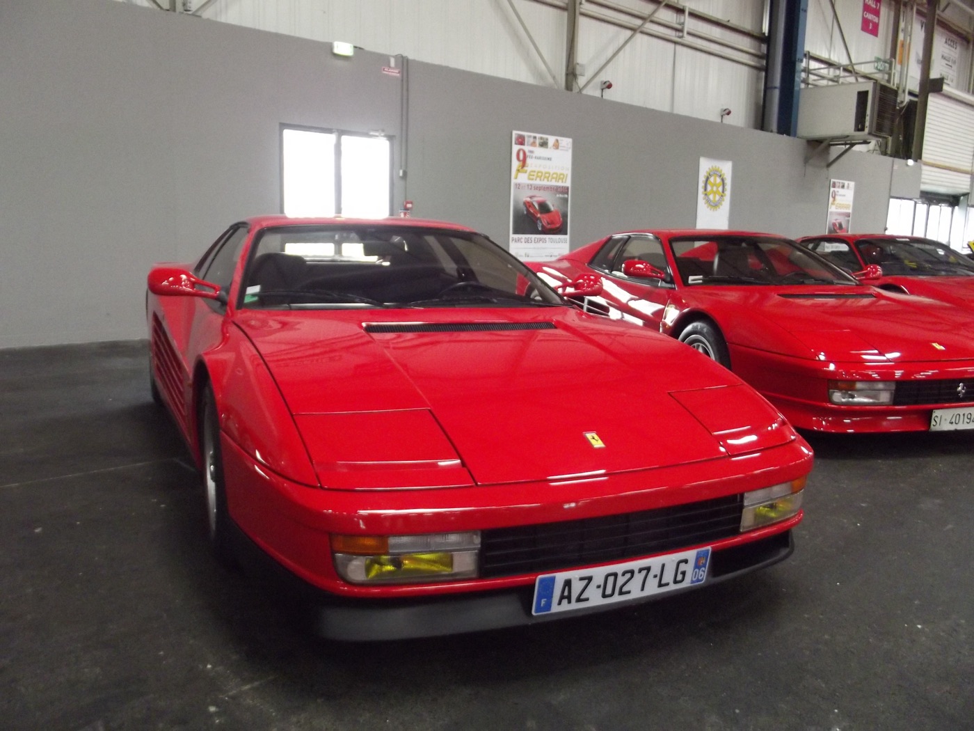 A Ferrari Testarossa, real photograph.