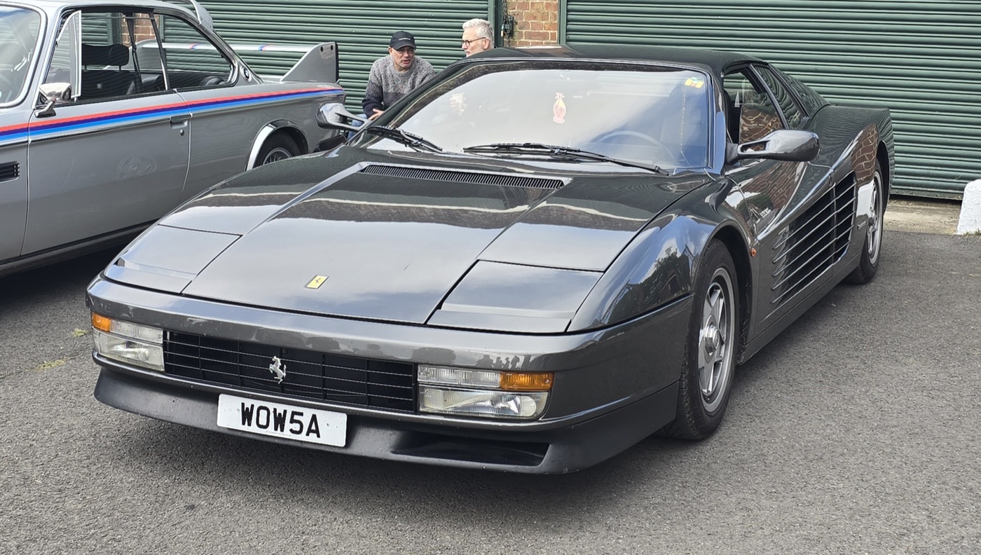 A 1987 Ferrari Testarossa, real photograph.
