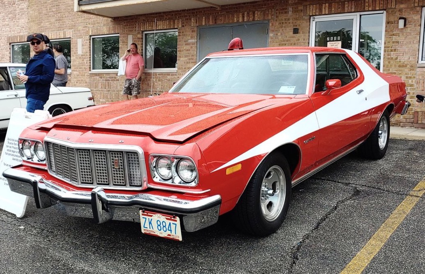 A 1976 Ford Torino Starsky and Hutch limited edition, real photograph.