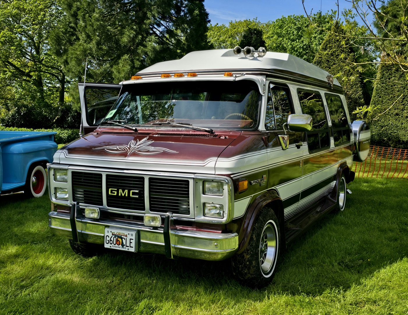 A GMC Vandura van, real photograph.