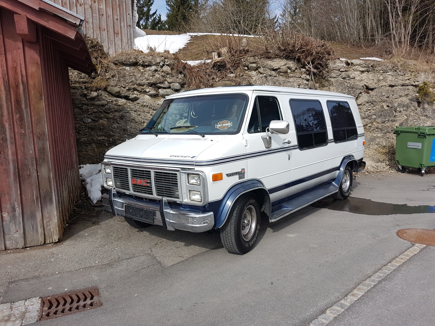 A GMC Vandura van, real photograph.