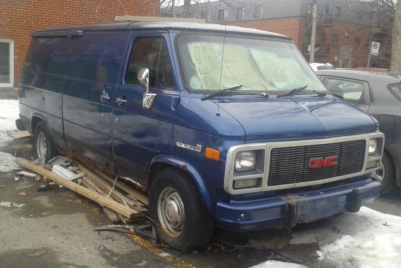 A GMC Vandura 2500 van, real photograph.