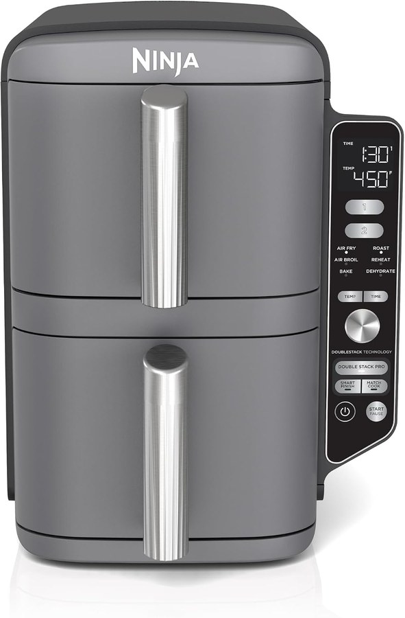 Ninja DoubleStack XL SL401, two baskets stacked vertically
