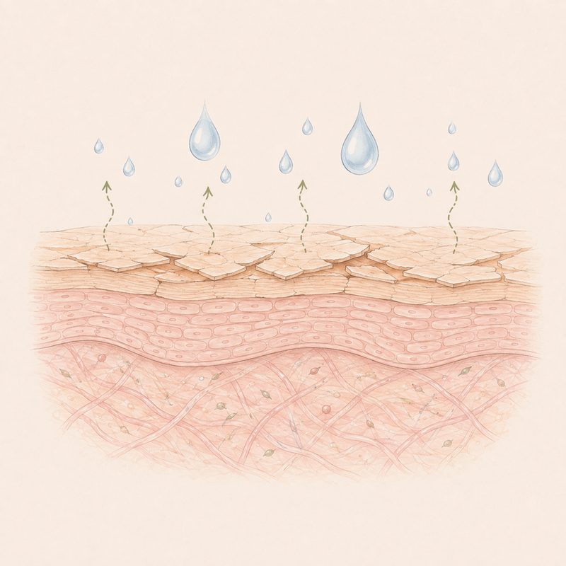 Dehydration & Dullness — barrier stress, less glow
