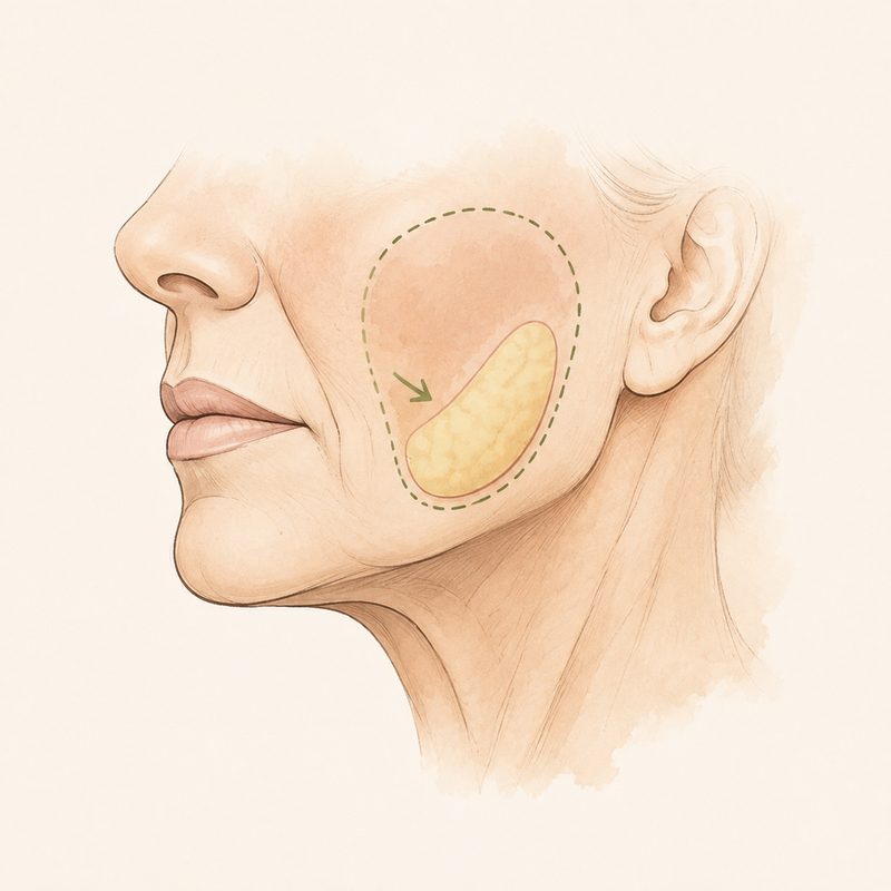 Volume Loss — fat pads shrink