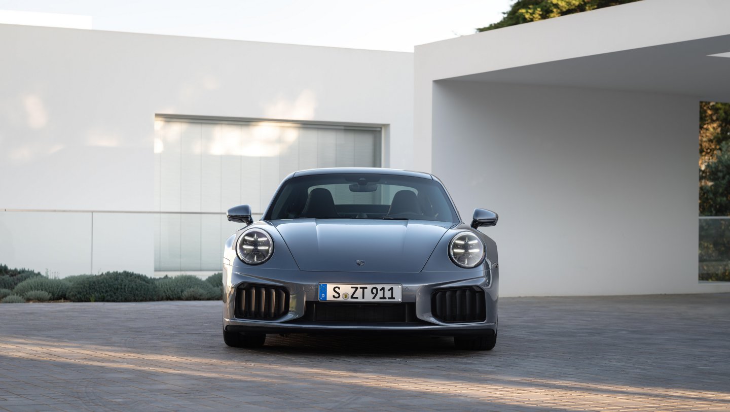 Front view of the 2026 Porsche 911 Turbo S.