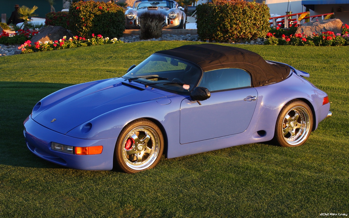 Porsche 993 Speedster, one of two ever built, real photograph, Wikimedia Commons.