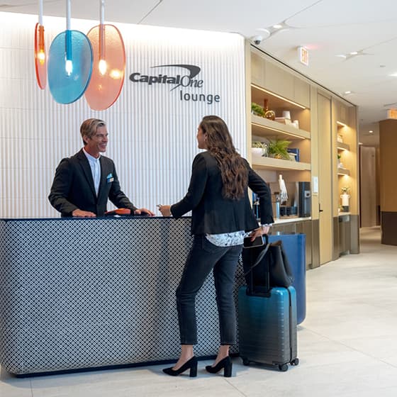 Capital One Lounge interior, official photo