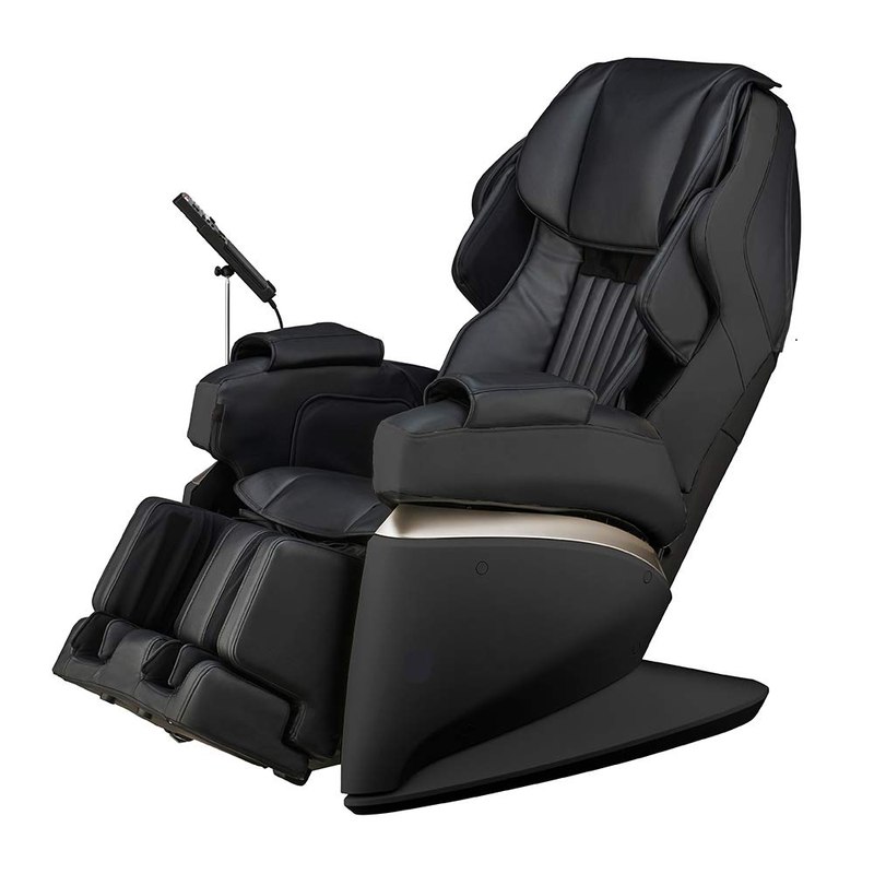 SYNCA Wellness Kurodo - Executive Level Commercial 4D Deep Tissue Zero Gravity Massage Chair | Adjustable Massage Strength | 17 Massage Techniques | 4 Auto Courses (Black)