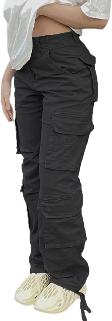 Viatabuna High-Waisted Wide-Leg Cargo Pants