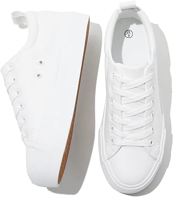 SERNIAL White Platform Sneakers