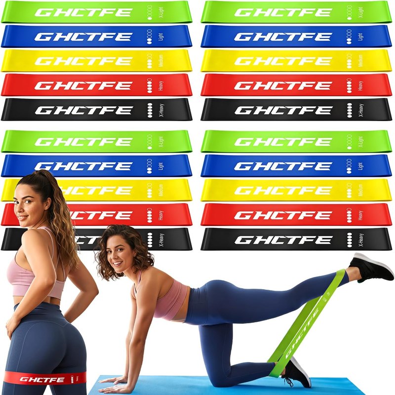 20/100PCS Resistance Bands Bulk Set for Trainers, Small Groups & Fitness Classes, Mini Bands for Glutes, Legs, and Core Workouts, Loop Exercise Bands with Storage Bag, Gift for Workout Buddies