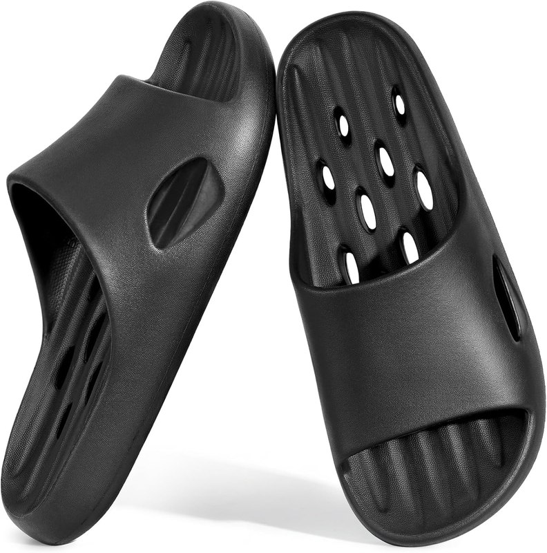 Aoowoll Shower Shoes for Men and Women Non-Slip Sandals Bathroom Slippers | Quick Drying S