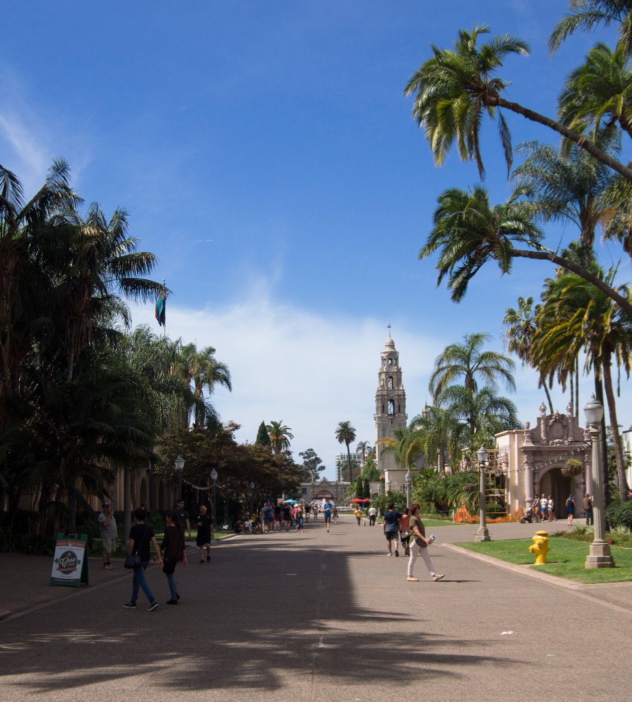 El Prado, Balboa Park, San Diego, real photograph.
