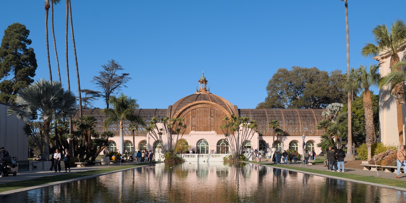 The Botanical Building in Balboa Park, San Diego, real photograph.