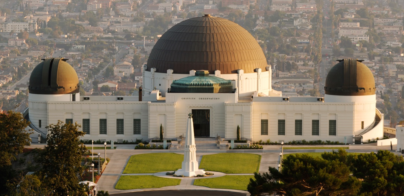 Griffith Observatory, real photograph.