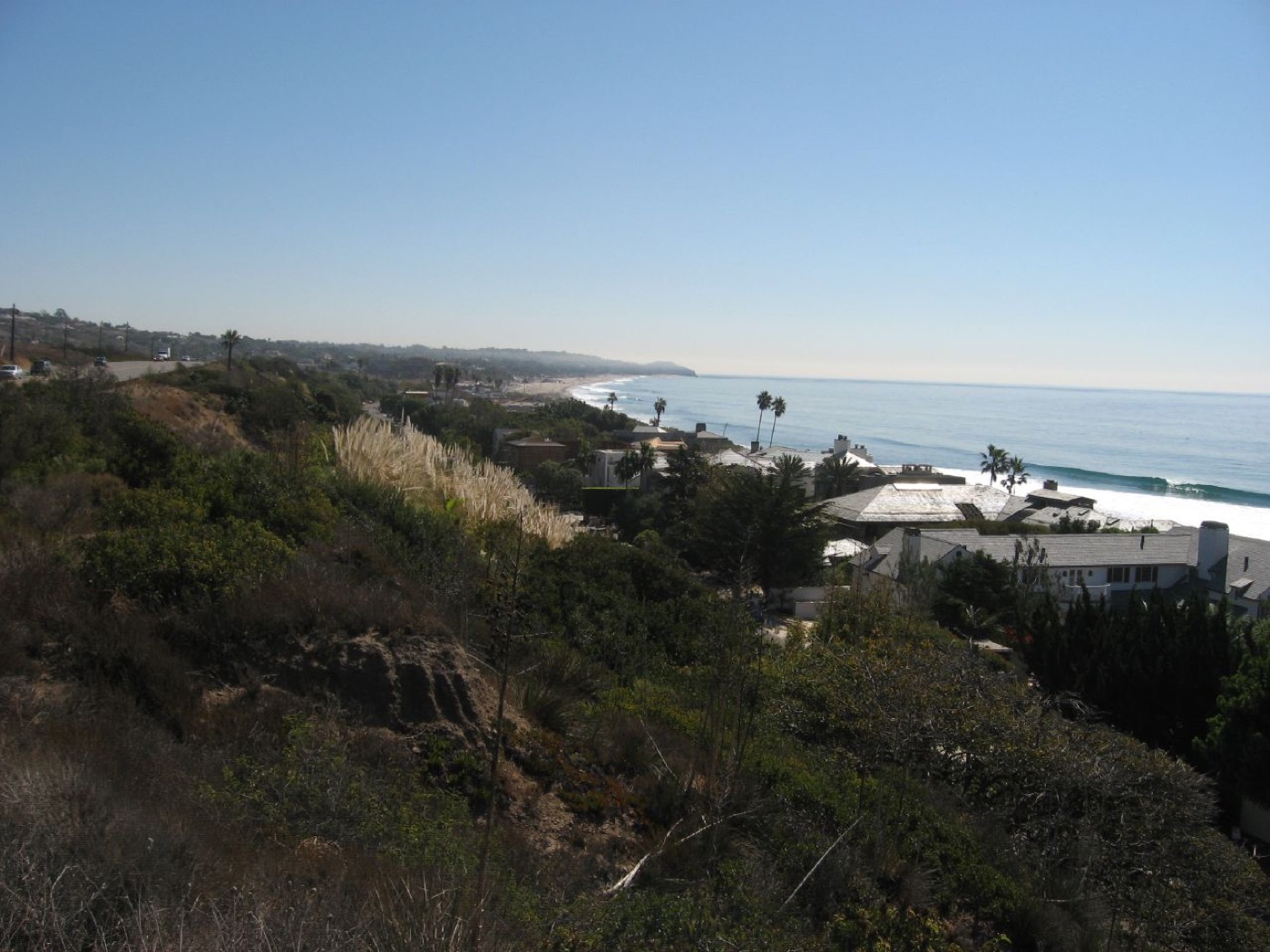 Pacific Coast Highway in Malibu, California, real photograph.
