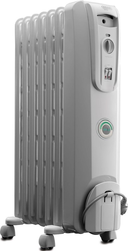 De'Longhi Oil filled Radiator Heater, 1500W Electric Space Heater for indoor use, portable room heater, Energy Saving, full room like office and bedroom with safety features, EW7707CM