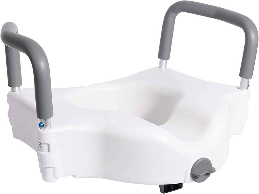 Vaunn Raised Toilet Seat with Removable Handles