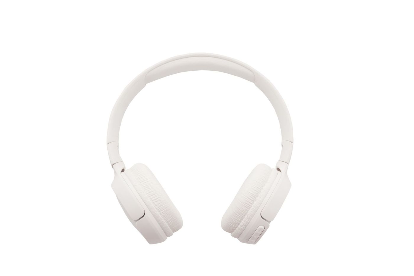 White wireless over-ear headphones on a white background