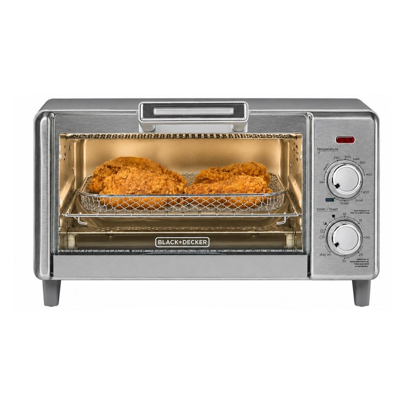 BLACK+DECKER 4-Slice Air Fry Toaster Oven, 5-in-1 Countertop Oven