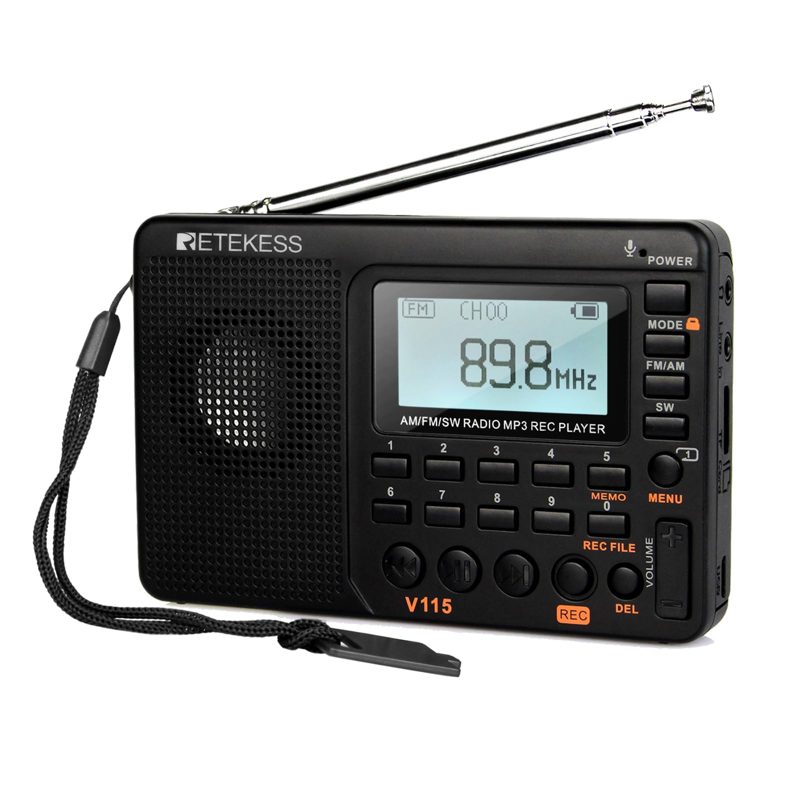 Retekess V115 Shortwave Radio, Digital Radio AM FM