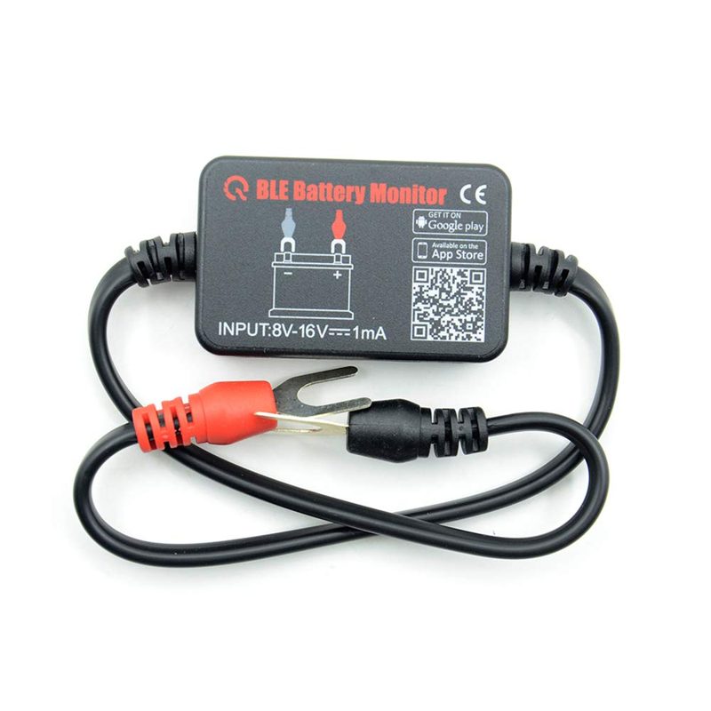 QUICKLYNKS BM2 Bluetooth Battery Monitor 12V Car Battery Tester for Lead Acid, Auto Battery Load Tester with Cranking Charging Test, LowVolt Alarm for Car/RV/Motorcycle/Truck/Boat/Solar Power System