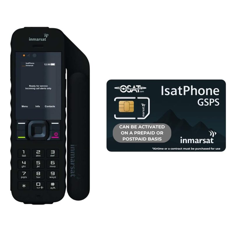 OSAT Inmarsat IsatPhone 2 – Global Satellite Phone with Reliable Voice | Long Battery Life | GPS Tracking | Weather-Resistant Design | Emergency Assistance Button