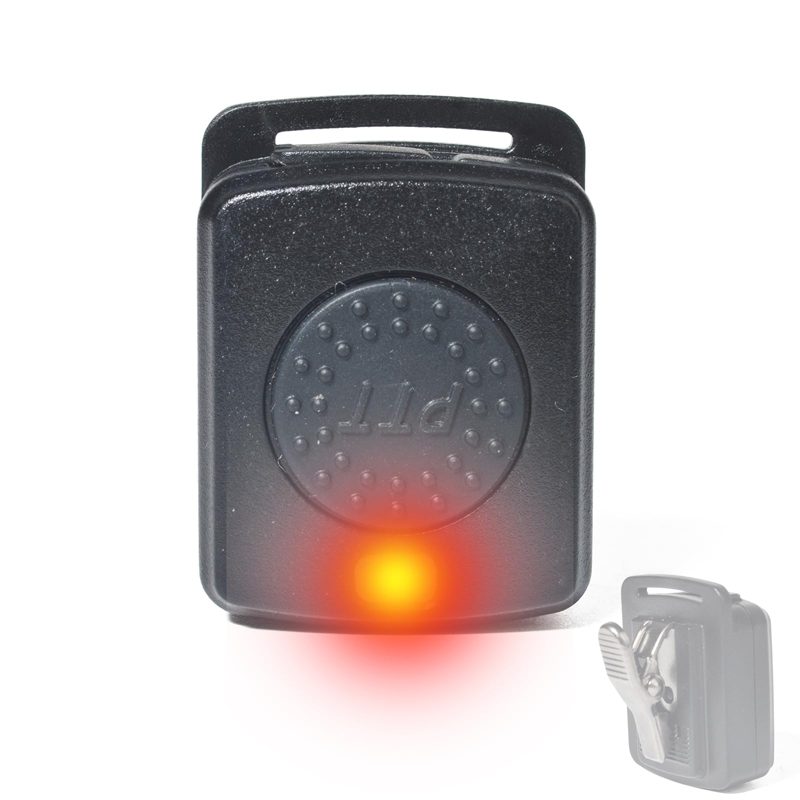 Bluetooth Push to Talk Button, Wireless Lapel Clip PTT, Instant One-Touch Communication for iOS/Android Smartphones Zello App, Type-C Charge for Hiking, Security, Service Teams