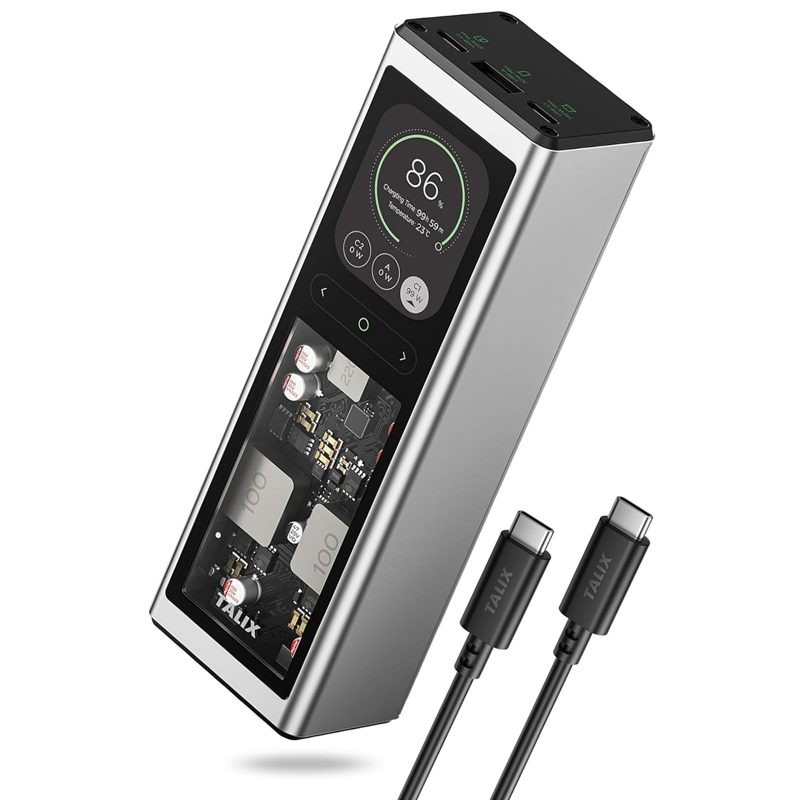 TALIX 140W USB-C Port Laptop Power Bank, 20000mAh 3-Port