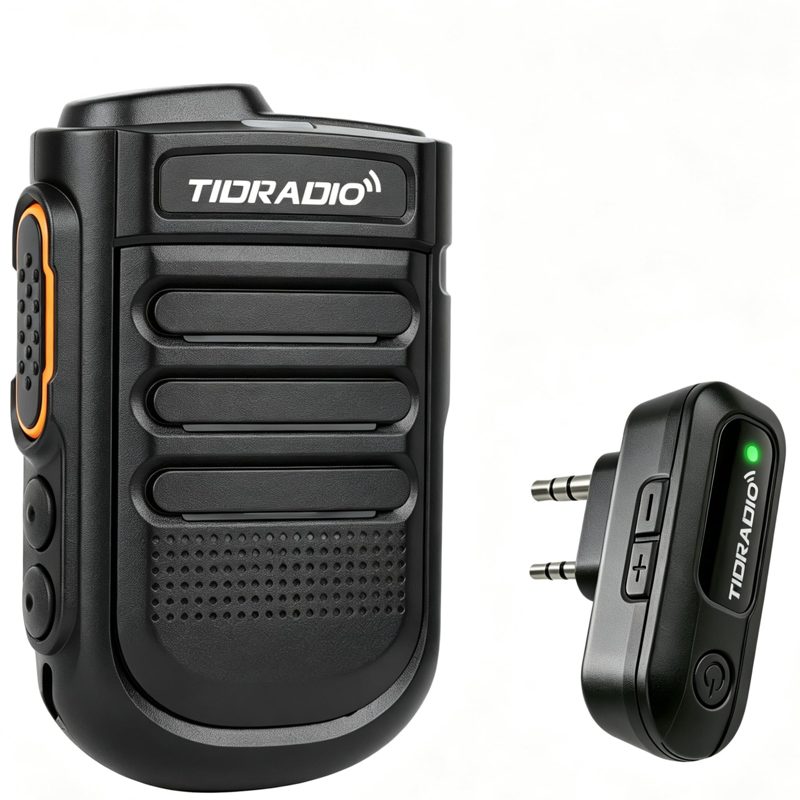 TIDRADIO Wearable Bluetooth Speaker MIC for Ham GMRS Radio,Phone Call/Music