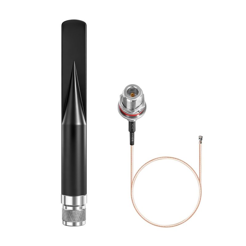 Omni Meshtastic 915MHz Lora Antenna with N Male Connector & IPEX/u.fl Adapter Cable for Meshtastic LoRa HaLow Application Solar Node/Repeaters/Devices, Slinkdsco