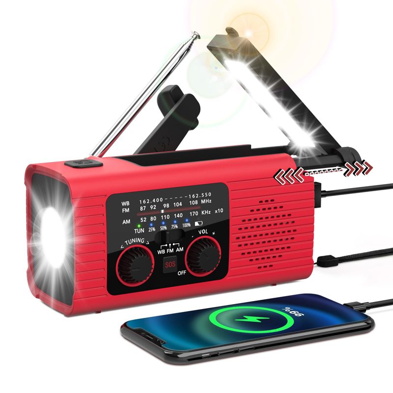 NITIGO Emergency Weather Radio, 4000mAh NOAA Weather Radio Solar Charging