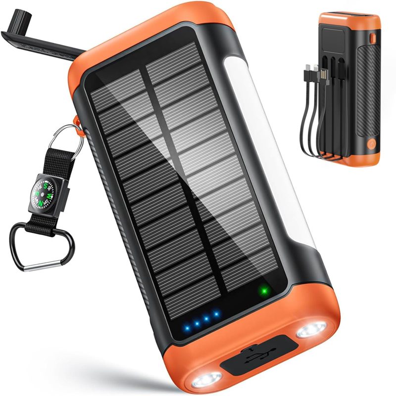 Solar Power Bank Portable Charger 66800mAh Battery Pack for Camping